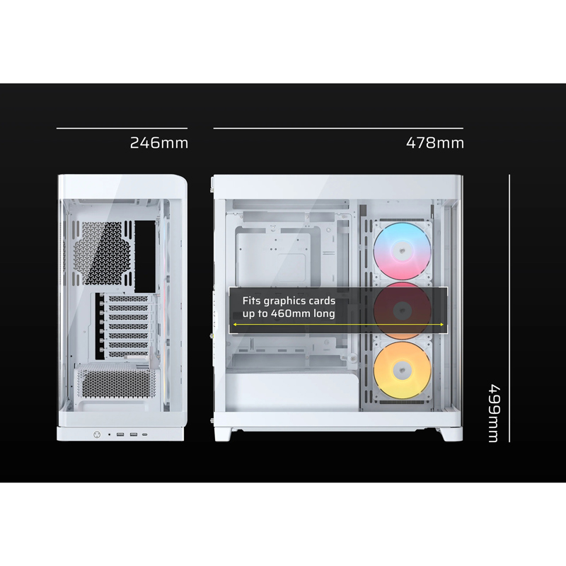 Корпус для ПК Corsair Frame 4500X RS-R ARGB, Midi Tower, белый, под ATX, E-ATX, mATX, Mini-ITX, фото 8