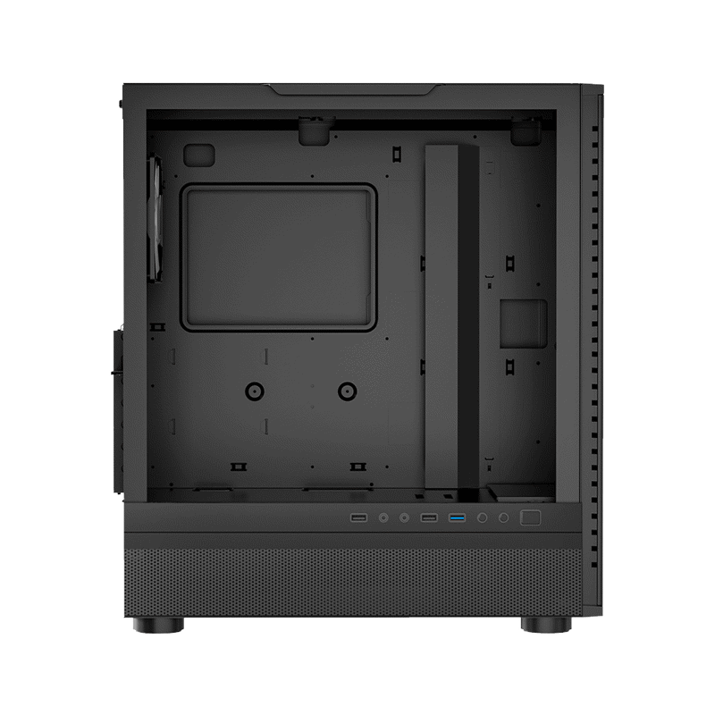 Корпус для ПК PcCooler IE200 BK, Midi Tower, чёрный, под ATX, E-ATX, mATX, Mini-ITX, подсветка ARGB, фото 2