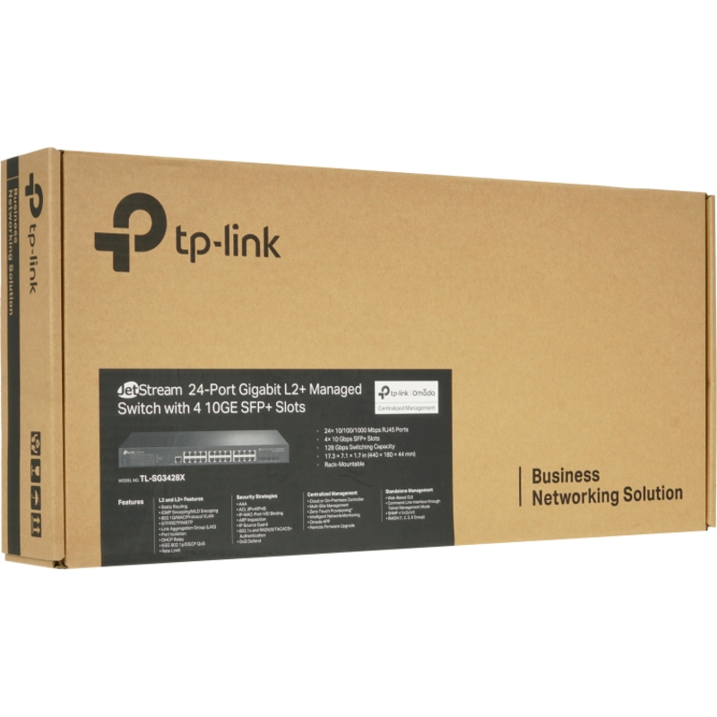 Коммутатор TP-Link JetStream SG3428X управляемый L2+, 24 порта 1 Гбит/с, 4 SFP+ 10 Гбит/с, фото 13
