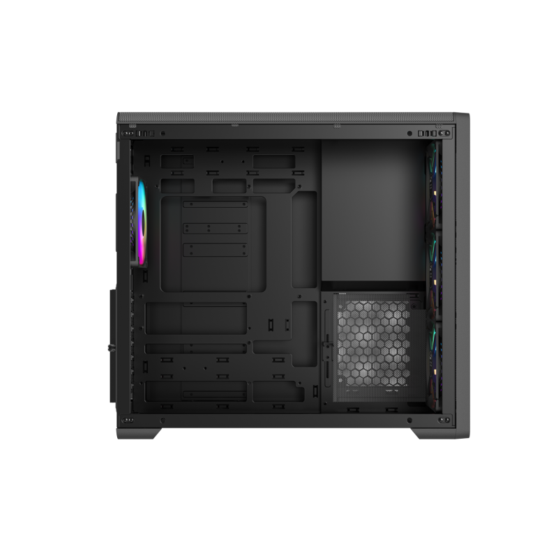 Корпус для ПК Sama S50, Midi Tower, чёрный, под ATX, mATX, Mini-ITX, подсветка ARGB, фото 5