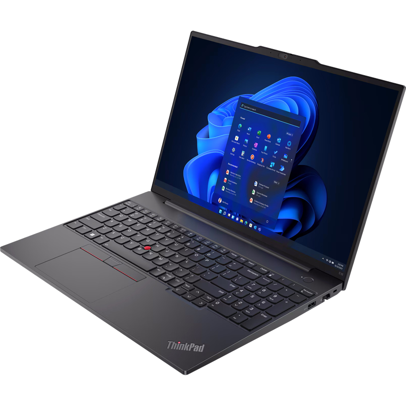 Ноутбук Lenovo ThinkPad E16 G2 16" (1920x1200) IPS, Ryzen 7 7735HS, 16GB,512GB SSD, AMD Radeon, HD RGB Cam, RTL8852BE,FPR,3 Cell 47Whr, BKLT, No OS, 1Y, фото 2
