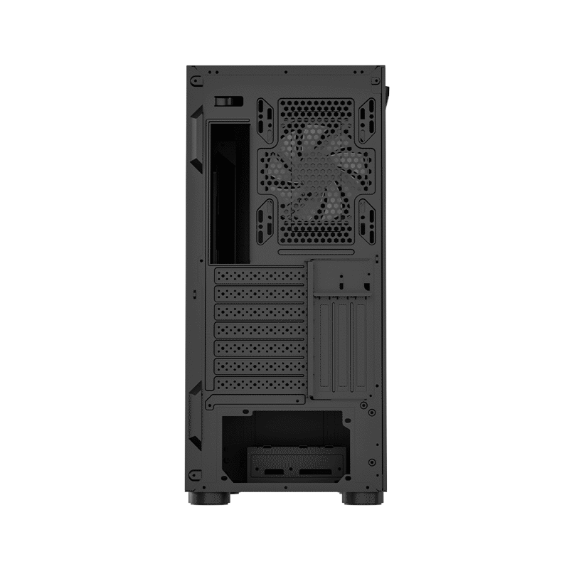 Корпус для ПК PcCooler IE200 BK, Midi Tower, чёрный, под ATX, E-ATX, mATX, Mini-ITX, подсветка ARGB, фото 4