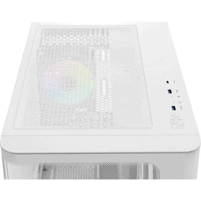 Корпус для ПК Ocypus Iota C50 Curve WH ARGB, Mini Tower, белый, под mATX, mITX, подсветка ARGB, фото 7