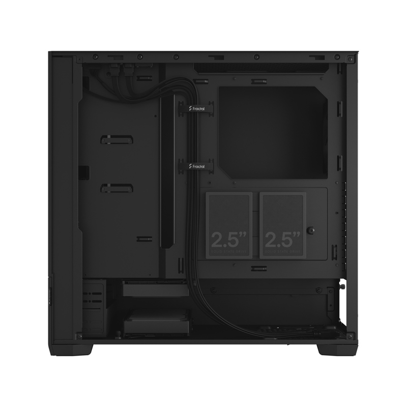 Корпус ПК без блока Case Fractal Design Pop Air Solid, Midi-Tower, 3x120mm, 2xUSB-A 3.2 ATX, mATX, mITX Black, фото 10