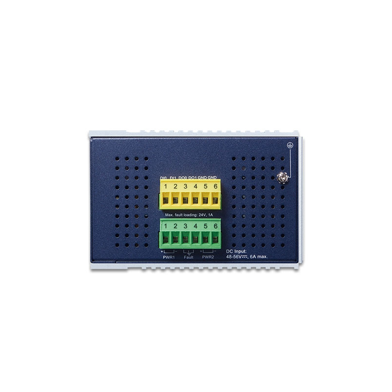 Коммутатор Planet IGS-5225-4UP1T2S промышленный L2+, 4 порта PoE до 60 Вт, 2 SFP, IP30, фото 3
