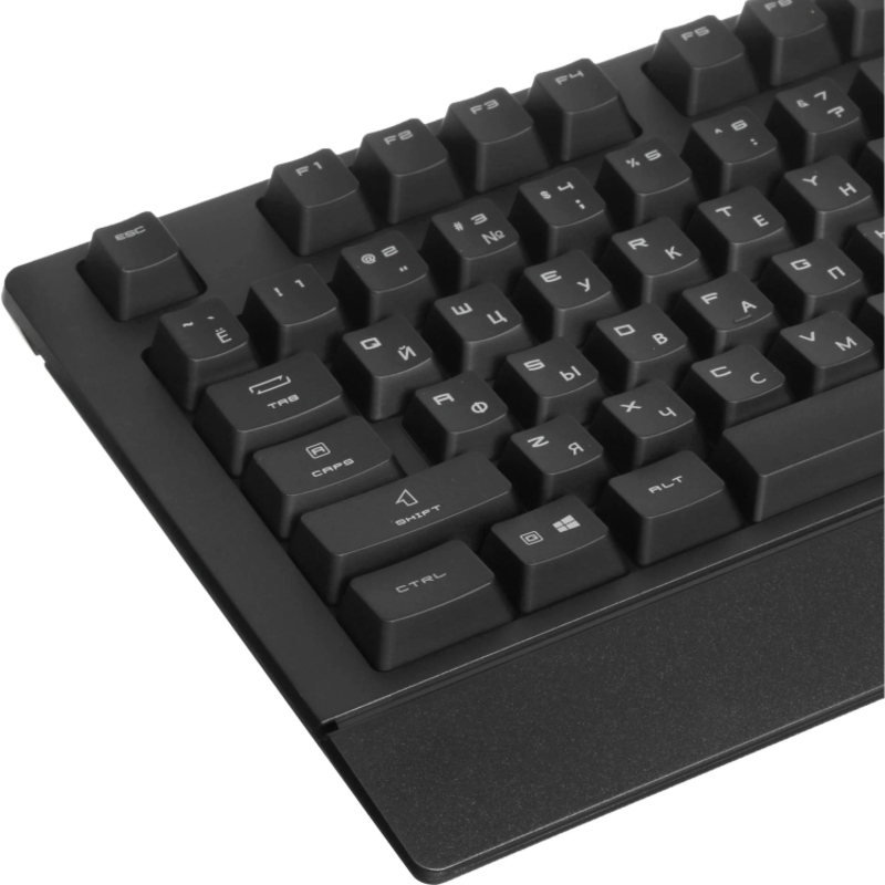 Клавиатура MSI VIGOR GK20 RU, проводное подключение, USB-A, мембранные, чёрный, подсветка, фото 4