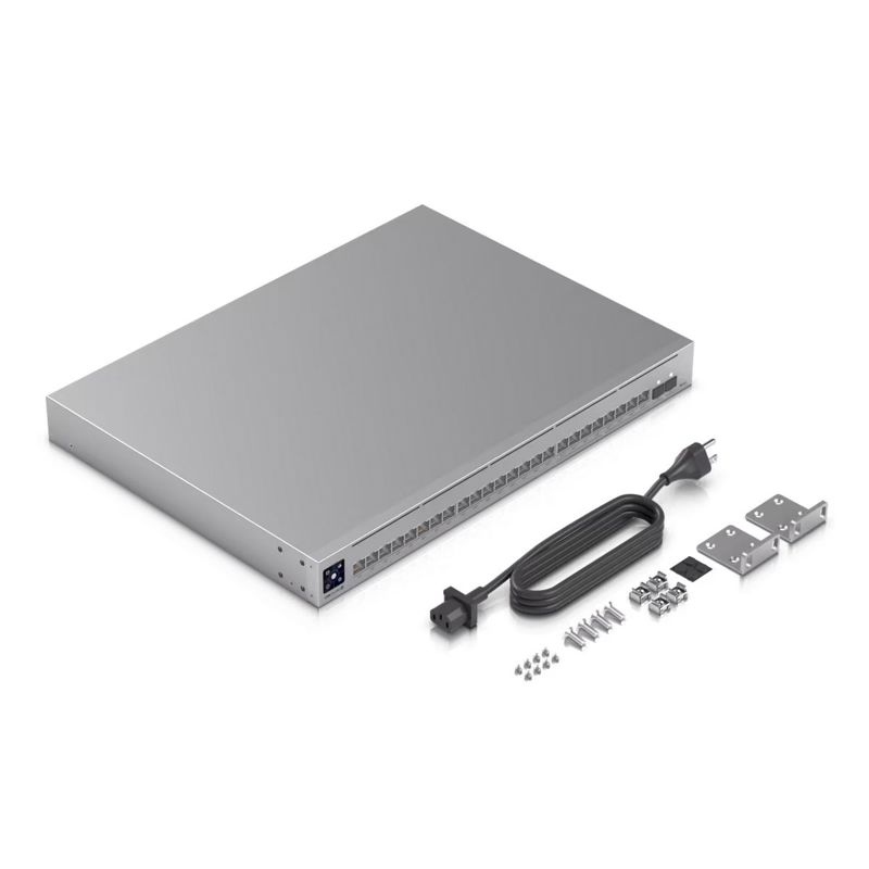 Коммутатор Ubiquiti USW-Pro-Max-24-PoE уровня L3, 16 × 1 Гбит/с и 8 × 2,5 Гбит/с, PoE 400 Вт, фото 7