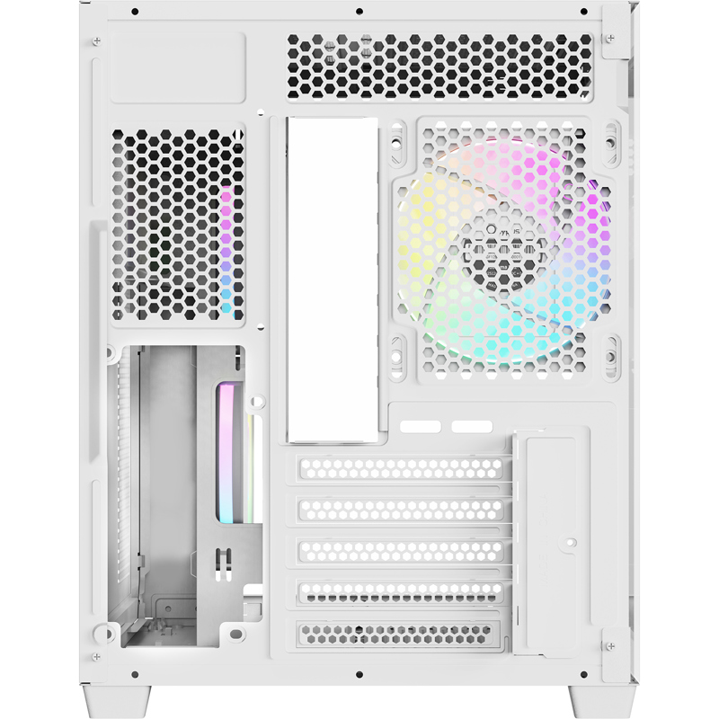 Корпус для ПК Ocypus Gamma C54 WH ARGB, Midi Tower, белый, под mATX, mITX, подсветка ARGB, фото 4