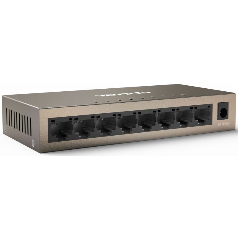 Коммутатор Tenda IP-COM G1008M неуправляемый, 8 портов 1 Гбит/с, настенный, фото 3