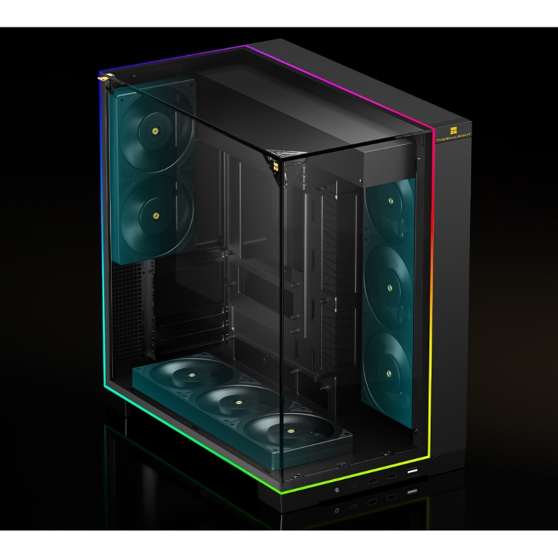 Корпус для ПК Thermalright A70 Vision, Midi Tower, чёрный, под ATX, mATX, mITX, подсветка ARGB, фото 2