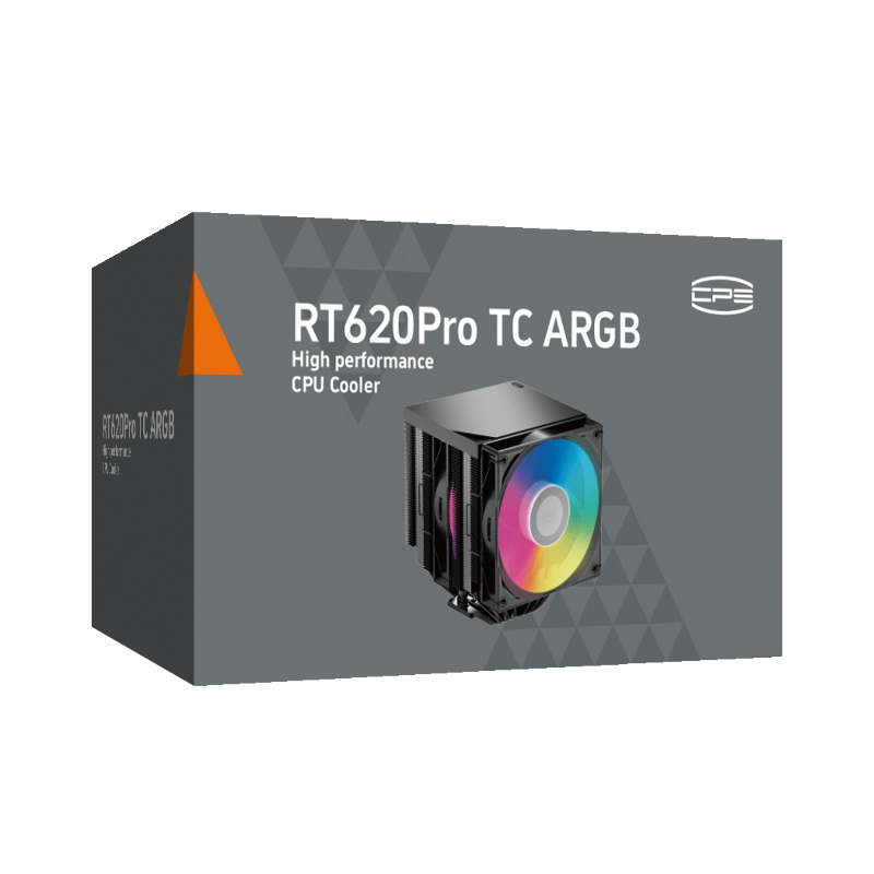 Кулер для процессора PcCooler RT620Pro TC ARGB BK, AM5, до 265 Вт, вентилятор 120 мм, шум 34.9 дБА, фото 6