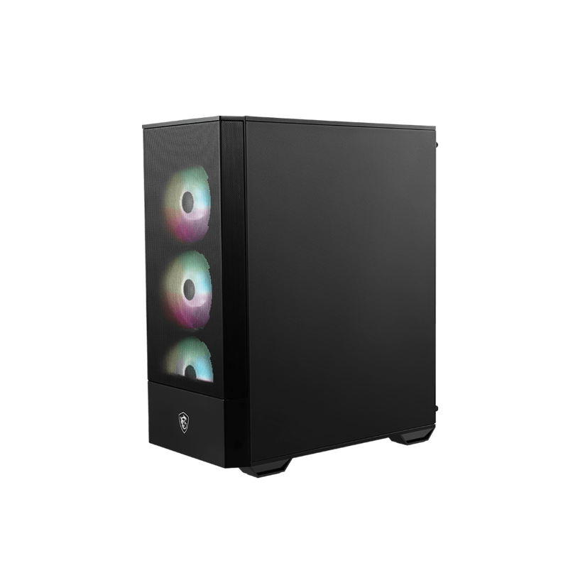 Корпус ПК без блока Case MSI MAG FORGE 112R, Midi-Tower, TG, 4x120mm ARGB, 2xUSB 3.2, ATX, mATX, mITX Black, фото 4