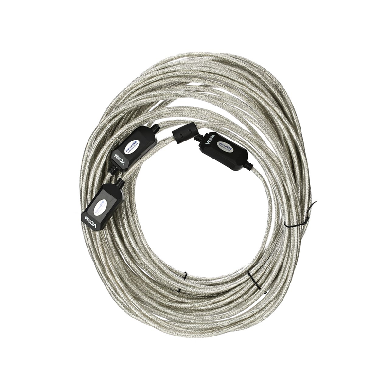 Кабель Vcom USB2.0-repeater, USB 2.0 Type-AM, USB 2.0 Type-AF, 25 м, фото 4