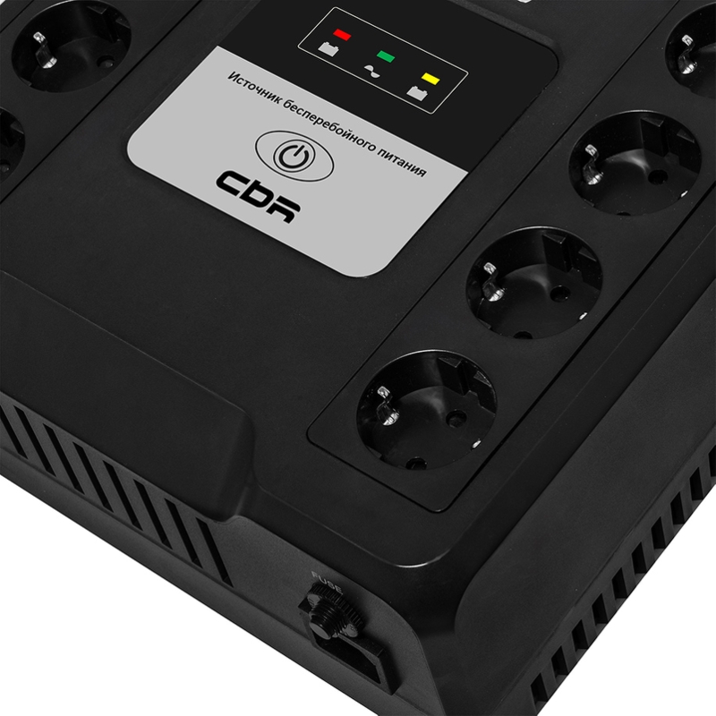 ИБП CBR 480 W 9Ah12V 8 x Shuko, 800 ВА, Line-Interactive, 8 розеток, Schuko, фото 9