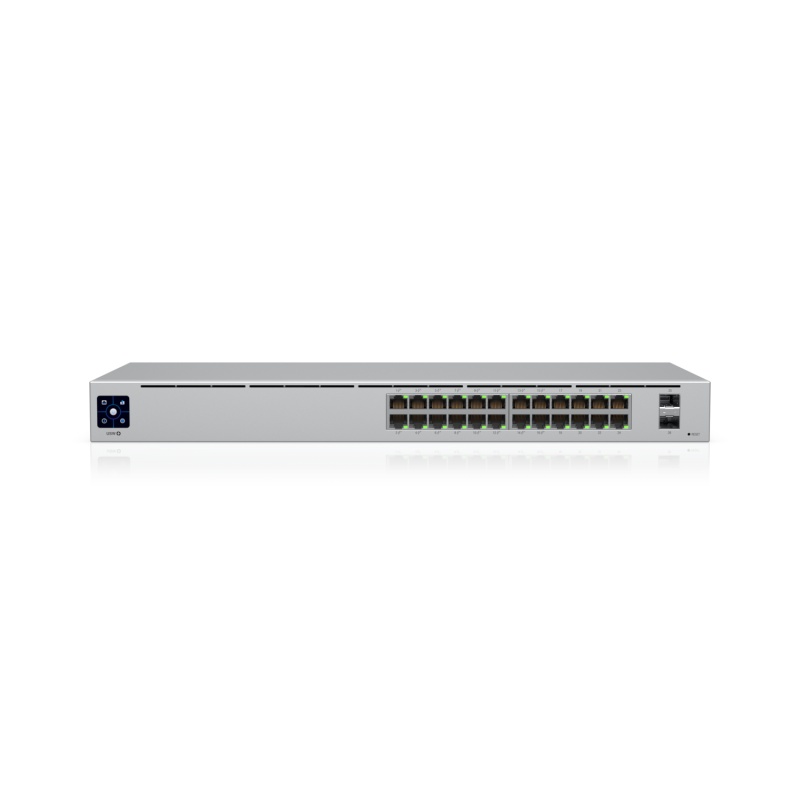 Коммутатор Ubiquiti USW-24-POE управляемый, 24 порта, 16 с PoE+, бюджет 95 Вт, 2 SFP, фото 3