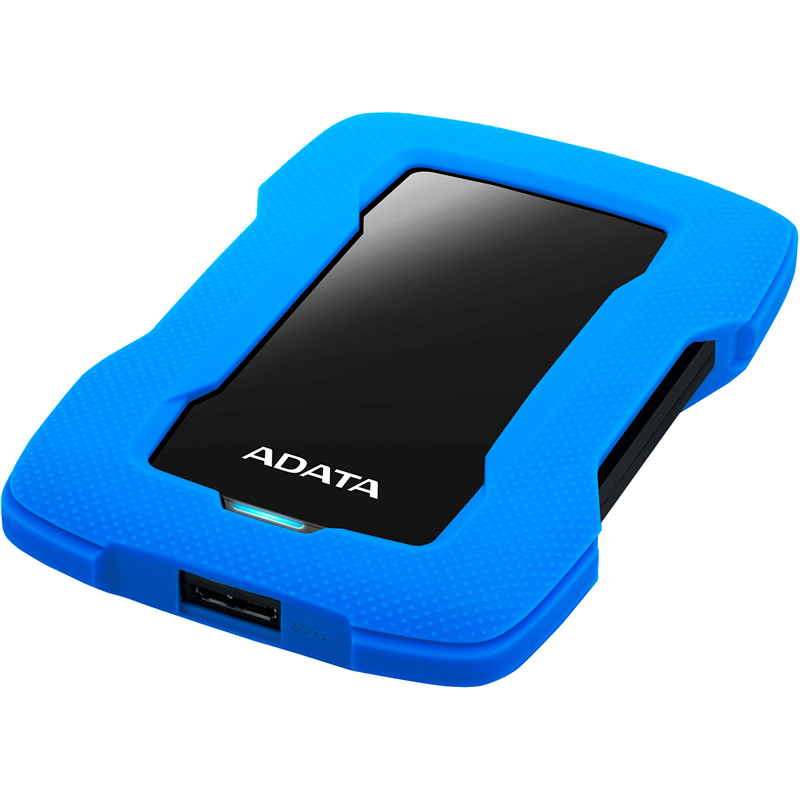 Внешний жёсткий диск 1TB ADATA HD330 (Blue), Silicone, USB 3.2 Gen1, 133x89x16mm, 190g (ADATA AHD330-1TU31-CBL), фото 4