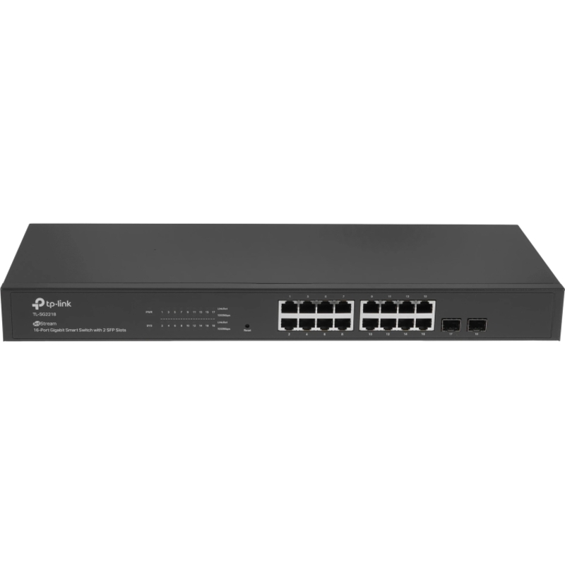 Коммутатор TP-Link JetStream SG2218P смарт, 16 портов PoE+ 1 Гбит/с, 2 SFP, 150 Вт, фото 2
