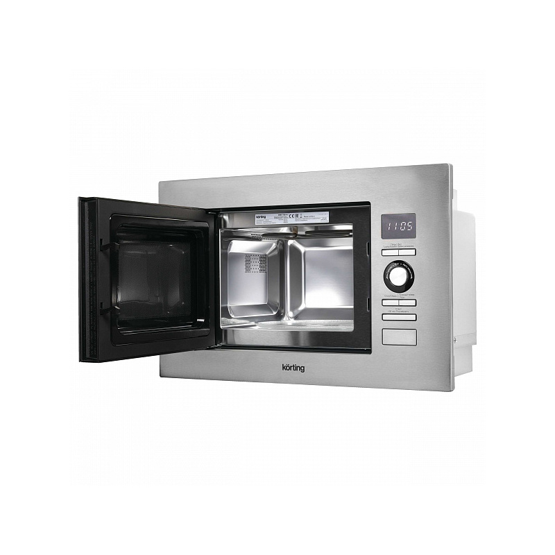 Встраиваемая микроволновая печь Korting KMI 720 X, 20 л, 900 Вт, гриль 1000 Вт, нержавеющая сталь, фото 4