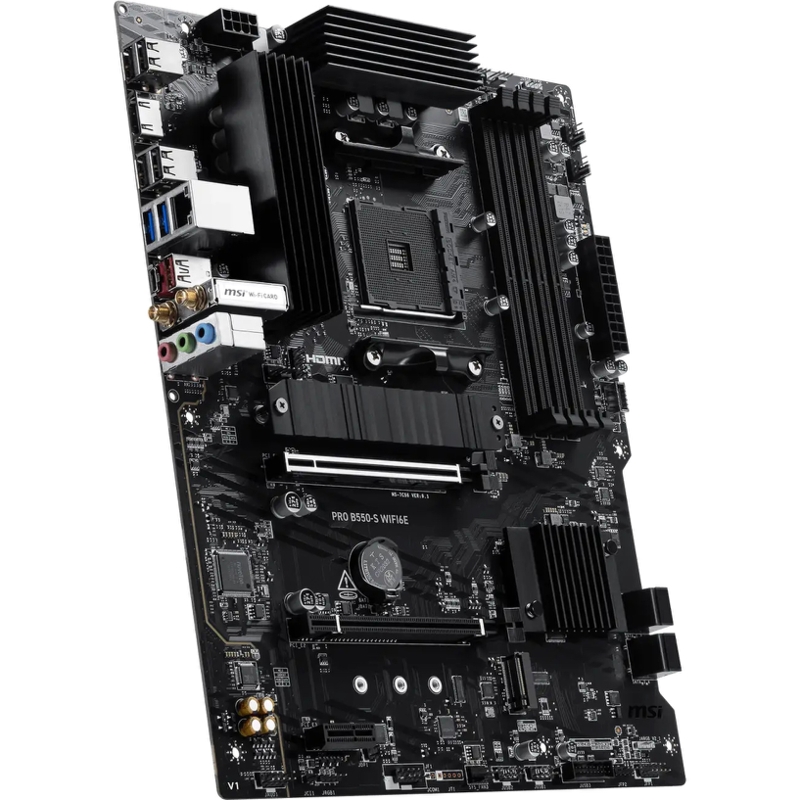 Материнская плата MSI PRO B550-S WIFI6E, AM4, AMD B550, ATX, DDR4, фото 3