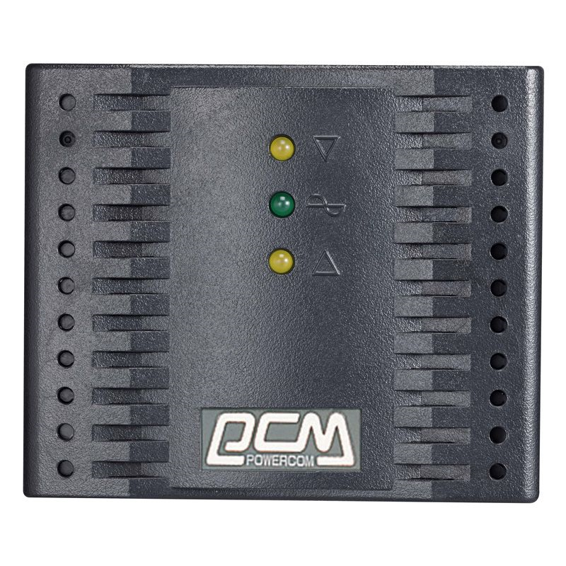 Стабилизатор напряжения Powercom TCA-1200 BL ступенчатый, 1200 ВА / 600 Вт, 4 розетки Schuko, чёрный, фото 3