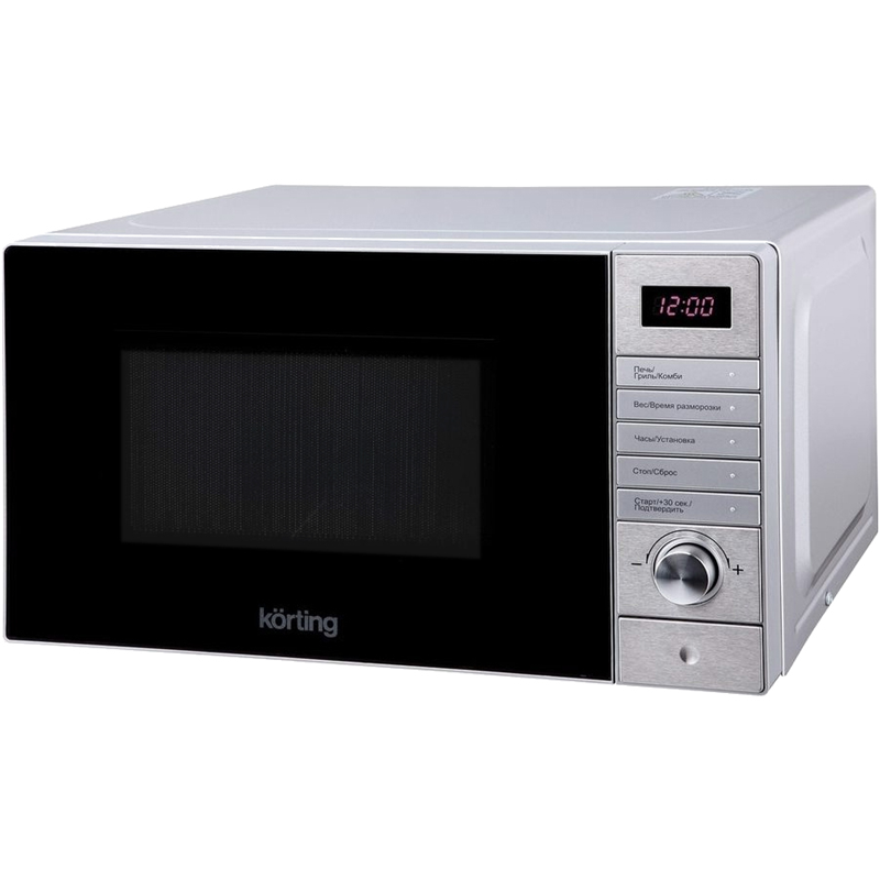 Микроволновая печь Korting KMO 720 X, 20 л, 700 Вт, гриль 1000 Вт, 8 автопрограмм, нержавеющая сталь, фото 2