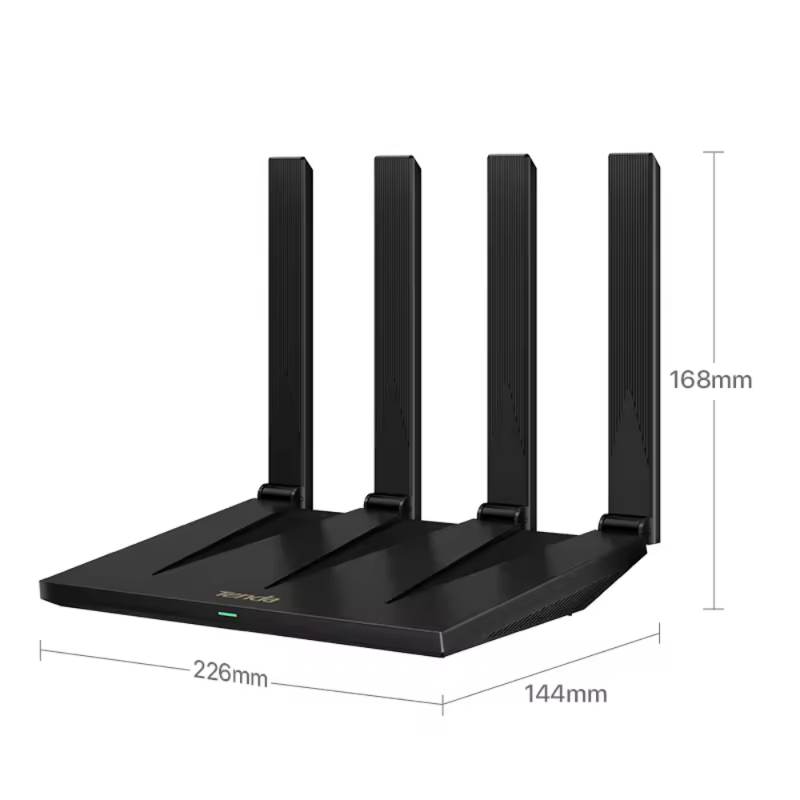 Wi-Fi роутер Tenda AX12 Pro Wi-Fi 6 AX3000, 3 порта LAN, чёрный, фото 5