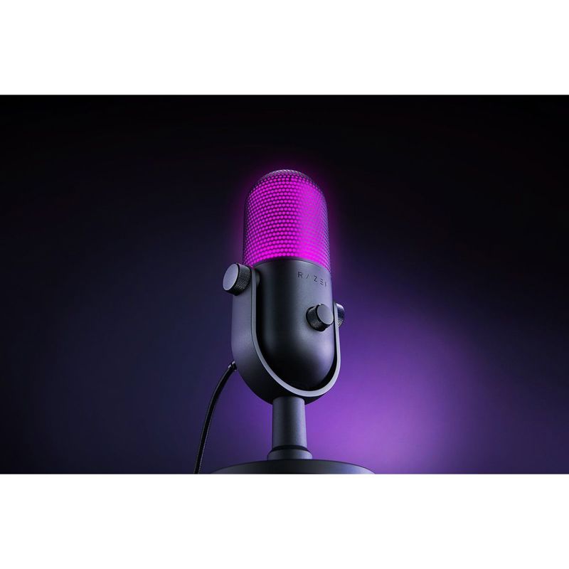 Микрофон Razer Seiren V3 Chroma, проводное подключение, USB Type-A, настольный, Black, фото 6