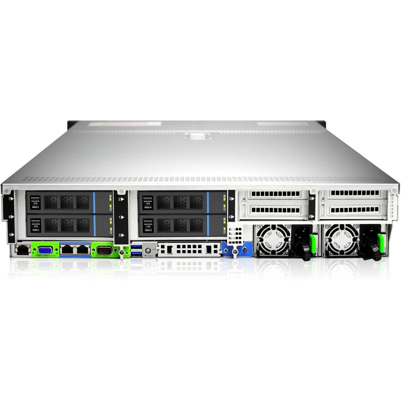 Серверная платформа Gooxi SR201-D25RE 2U 25 bay server with expander bp,based on AMD 7003 2 riser cards of PCIe4.0(X32 to x16x8) 2x rear SAS (Gooxi 0.96.002.1008), фото 2