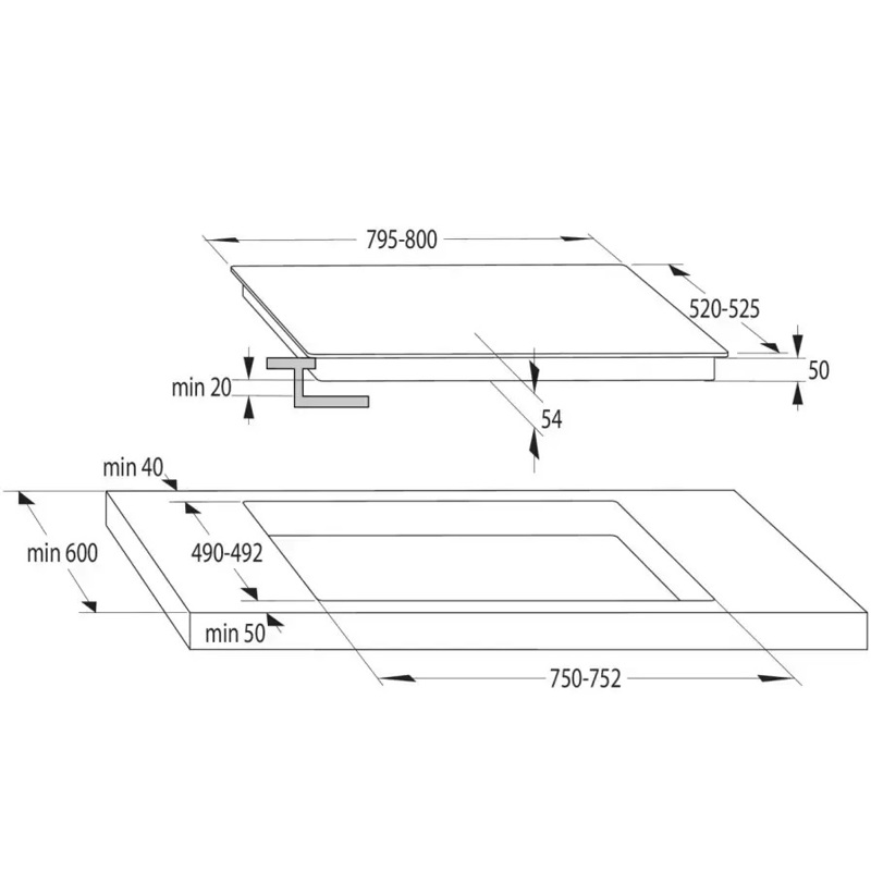 Варочная панель ASKO HI2842FBG1, индукционная, 80 см, 4 конфорки, Bridge, поддержание тепла, чёрная, фото 6