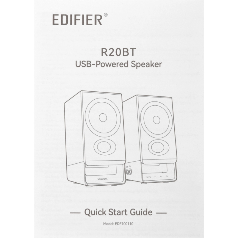 Акустическая система Колонки Edifier R20BT 5 USB-C, 5 Вт, проводное и беспроводное подключение, фото 6