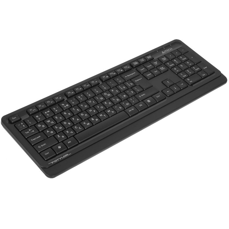 Комплект клавиатура и мышь A4Tech + Fstyler FG1012, беспроводное подключение, USB-A, чёрный, фото 3