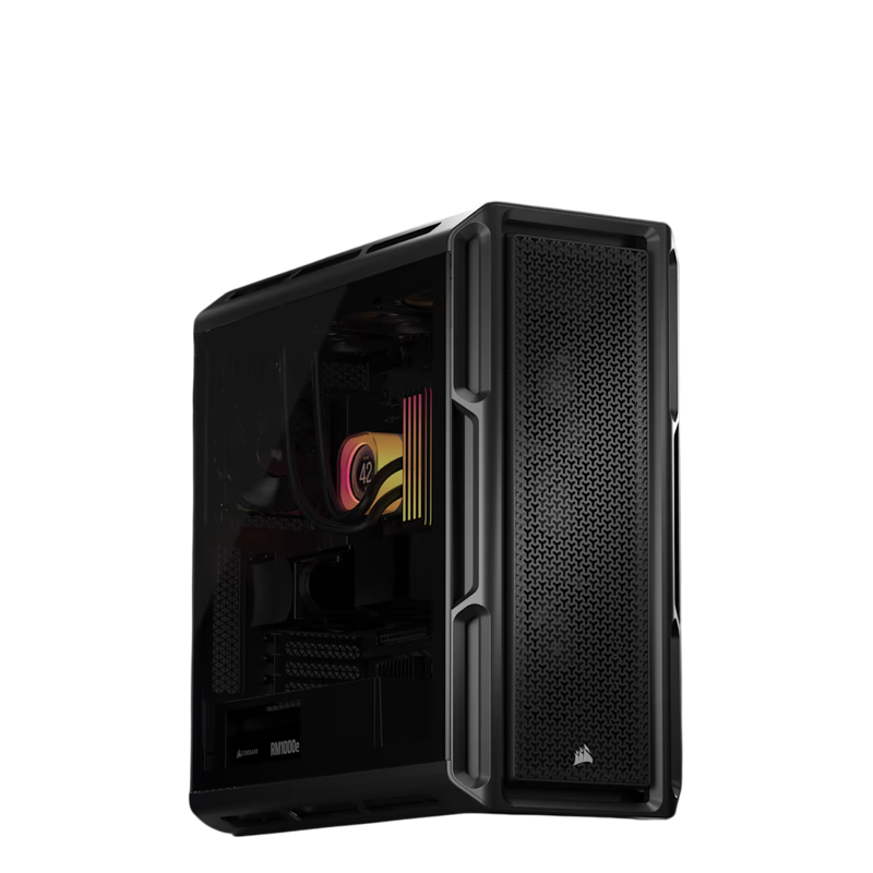 Корпус для ПК Corsair 5000T, Midi Tower, чёрный, под ATX, E-ATX, mATX, Mini-ITX, фото 4