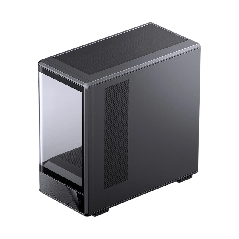 Корпус для ПК Jonsbo D200, Mini Tower, чёрный, под mATX, Mini-ITX, материал закалённое стекло, сталь, фото 3