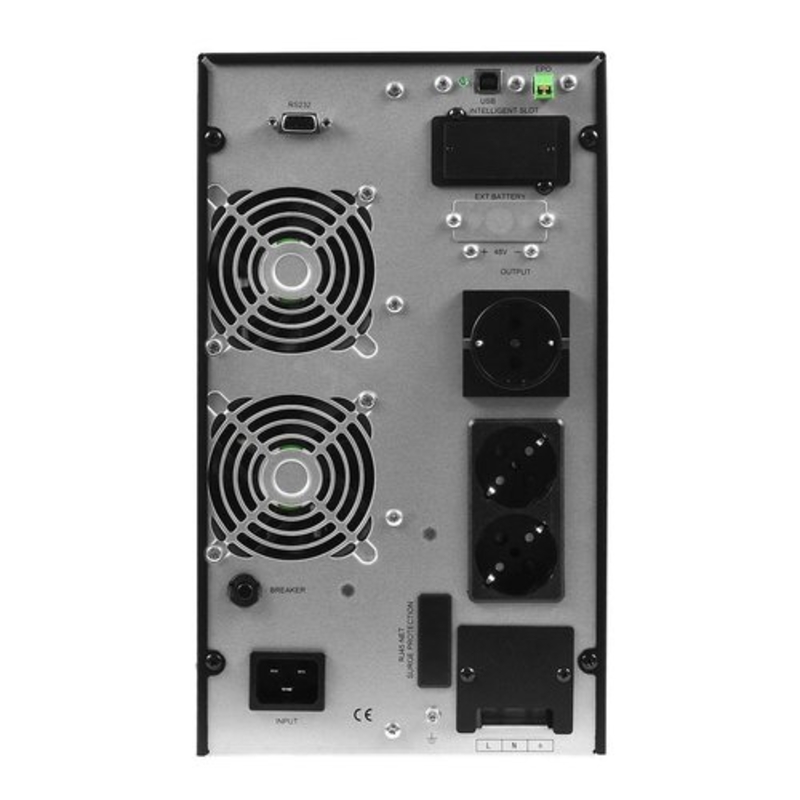 ИБП Powerman Online 2000 plus, 1800 Вт, 3 розетки, Schuko, батарея 4 мин, фото 4