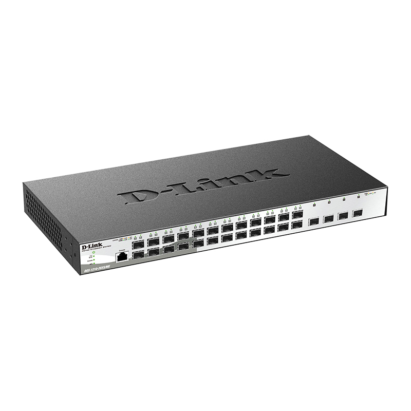 Коммутатор D-Link DGS-1210-28XS/ME управляемый L2, 24 слота SFP, 4 слота SFP+ 10 Гбит/с, фото 2