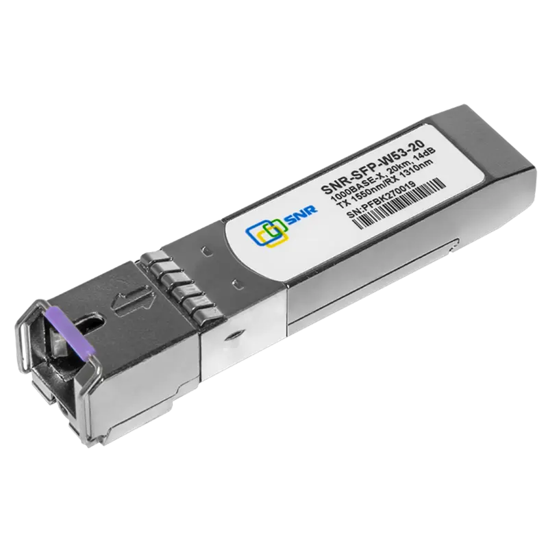 Трансивер SNR-SFP-W53-20-I SFP 1 Гбит/с, промышленный, одномодовый, LC, 1550 нм, до 20 км, фото 3