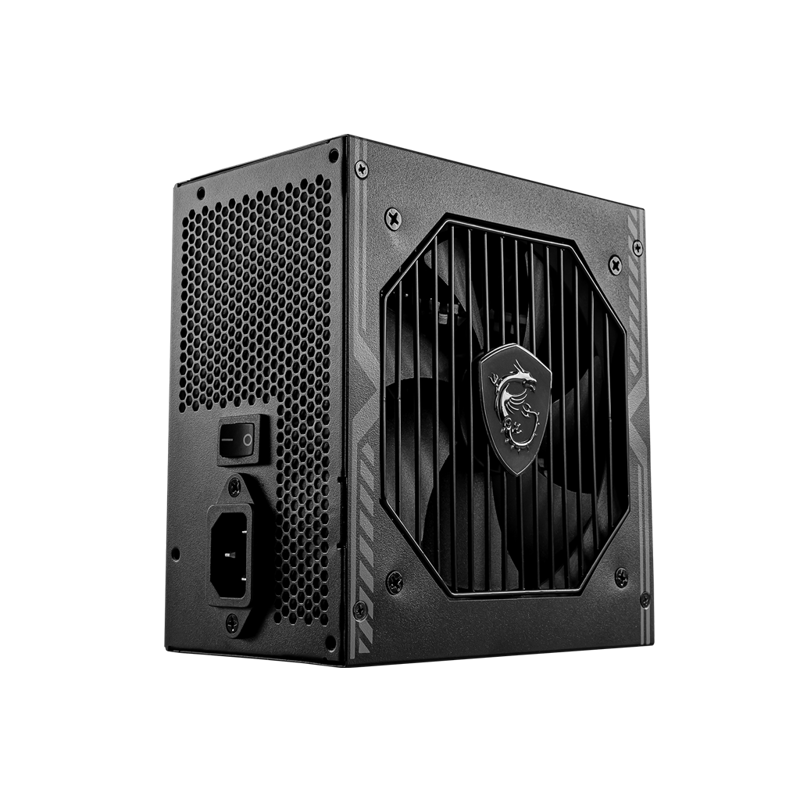 Блок питания Блок питания ПК/ Power Supply MSI MAG A550BN, 550W 80+ Bronze (ATX, Non modular, 1x24(20+4)pin, 1xCPU 8(4+4)pin, 2xPCIe*2 8(6+2)pin, 5xSATA3, 2xMOLEX4pin, Active, 120x120mm, 150x140x86mm, APFC, black), фото 3