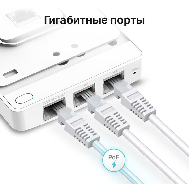 Настенная точка доступа TP-Link EAP235-Wall, AC1200, 4 порта LAN 1 Гбит/с, PoE, фото 2