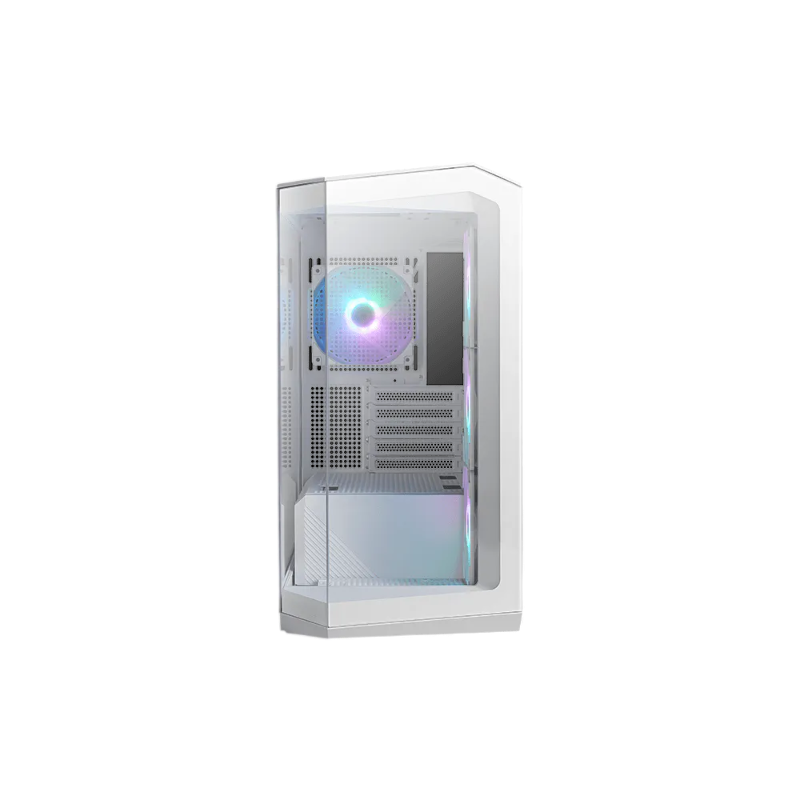 Корпус ПК без блока Case MSI MAG PANO M100R PZ WHITE, Mini-Tower, TG, 4x120mm ARGB, 1xUSB-A 3.2 + 1xUSB-C, mATX, mITX White, фото 2