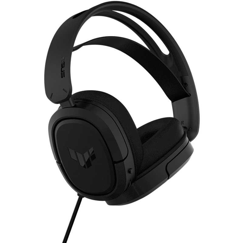 Гарнитура ASUS TUF H1 WL, радиоканал, накладные, чёрный, микрофон на держателе, для геймеров, фото 6