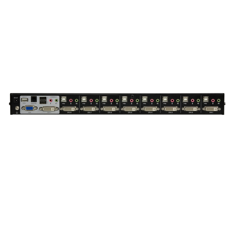 KVM-переключатель Aten CS1768 на 8 компьютеров, USB и DVI, 1920×1200, звук, для стойки 19″ 1U, фото 2