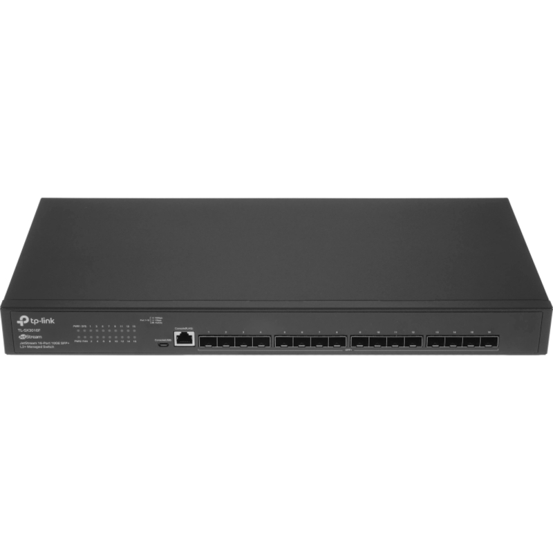 Коммутатор TP-Link JetStream SX3016F управляемый L2+, 16 портов SFP+ 10 Гбит/с, фото 2