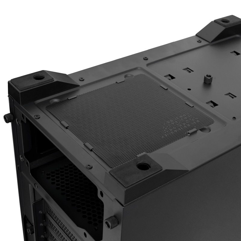 Корпус для ПК Hspd M521, Midi Tower, чёрный, под ATX, mATX, Mini-ITX, материал закалённое стекло, сталь, фото 9