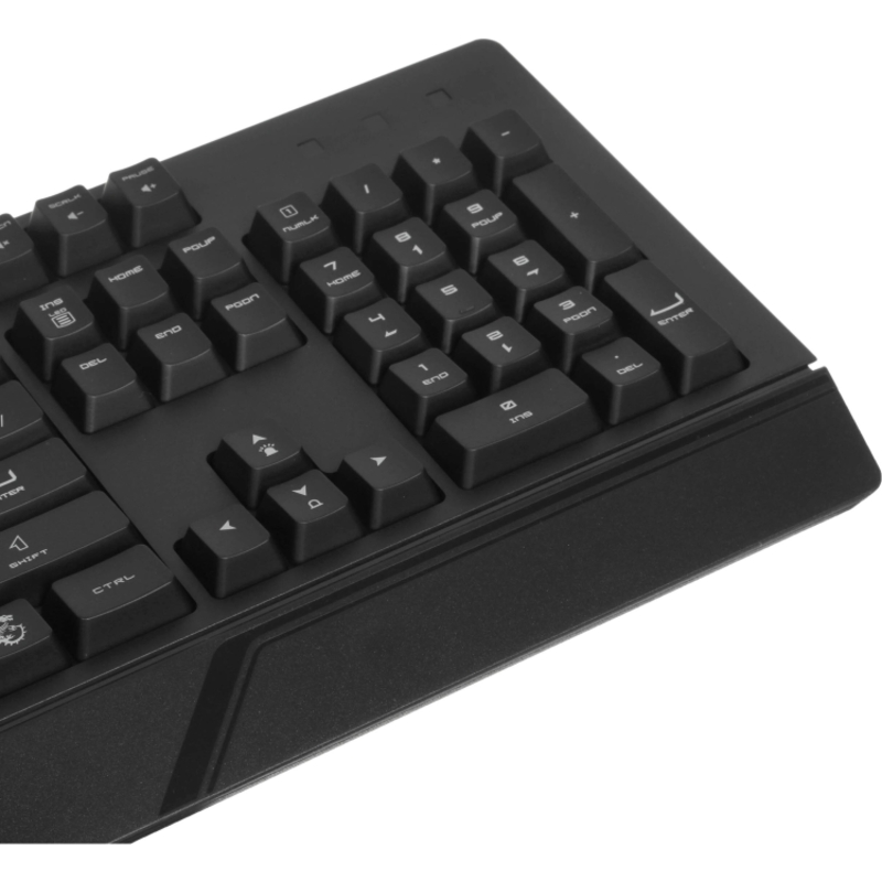 Клавиатура MSI VIGOR GK20 RU, проводное подключение, USB-A, мембранные, чёрный, подсветка, фото 5