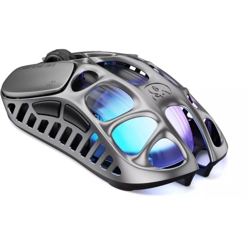 Мышь Gravastar Mercury X Pro GRY, USB-C, Bluetooth, радиоканал, 32000 dpi, серый, подсветка, фото 6
