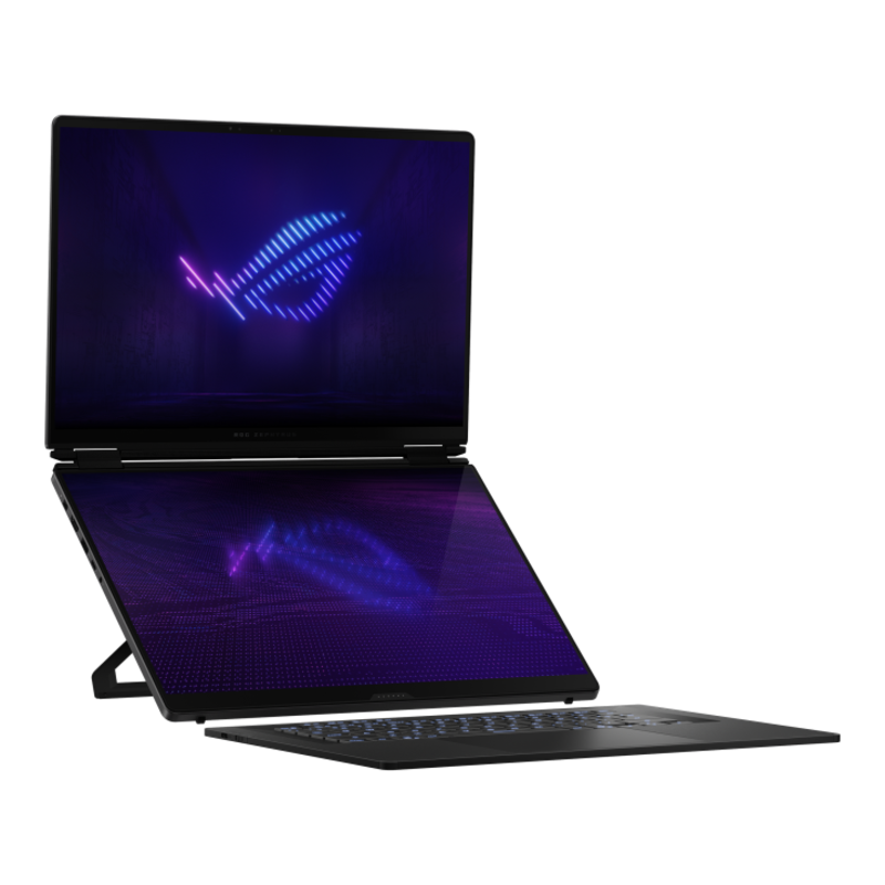 Ноутбук ASUS ROG Zephyrus Duo 16 GX651AX-SR118W Touch 16"(2880x1800 OLED (матовый))/Touch/Intel Ultra 9 386H(2.4Ghz)/65536Mb/1024PCISSDGb/noDVD/Ext:NVIDIA GeForce RTX 5090(24576Mb)/Cam/BT/WiFi/90WHr/war 1y/2.82kg/Stellar Grey/Win11Home + стилус; рюкзак, фото 3