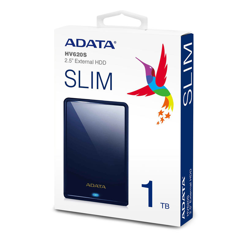Внешний жёсткий диск 1TB ADATA HV620S (Blue), USB 3.2 Gen1, 115x78x11.5mm, 152g (ADATA AHV620S-1TU31-CBL), фото 6
