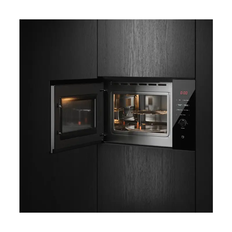 Встраиваемая микроволновая печь Kuppersberg HMW 650 BL, 25 л, 900 Вт, гриль, 8 программ, чёрная, фото 2