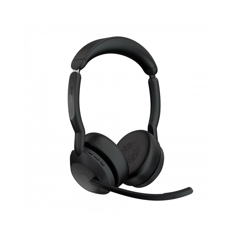 Гарнитура Jabra Evolve2 55 MS Stereo, Bluetooth 5.2, адаптер Link 380c USB-C, активное шумоподавление, фото 2