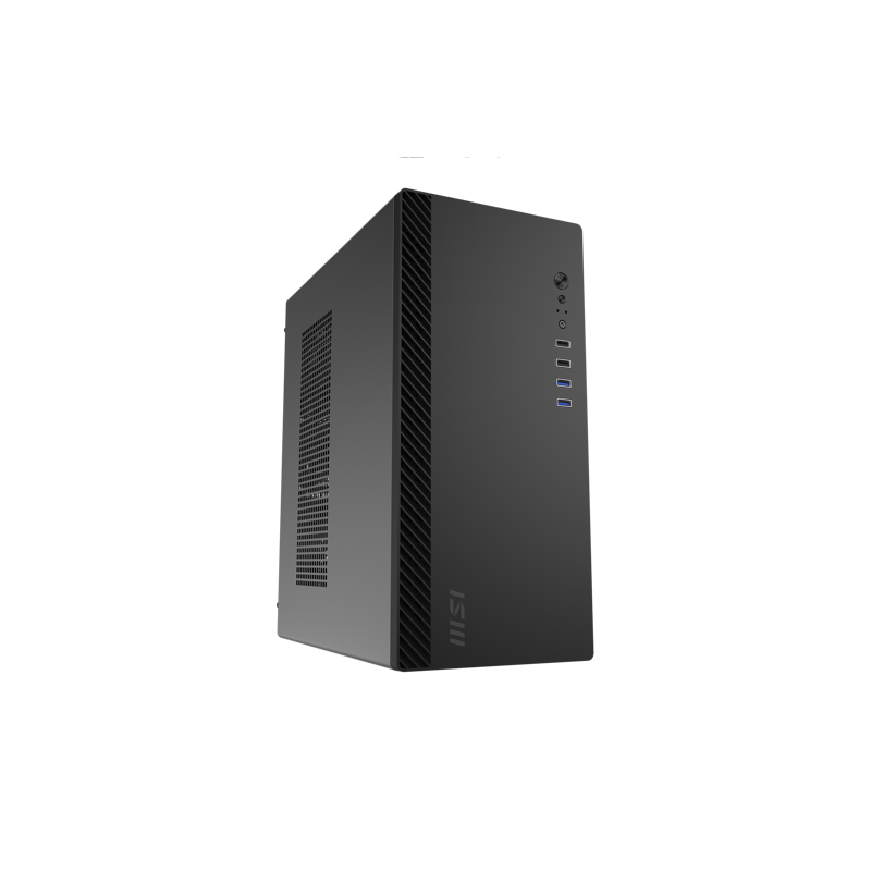 Корпус для ПК MSI PRO SHIELD M100P, Midi Tower, чёрный, под mATX, Mini-ITX, материал сталь, фото 3
